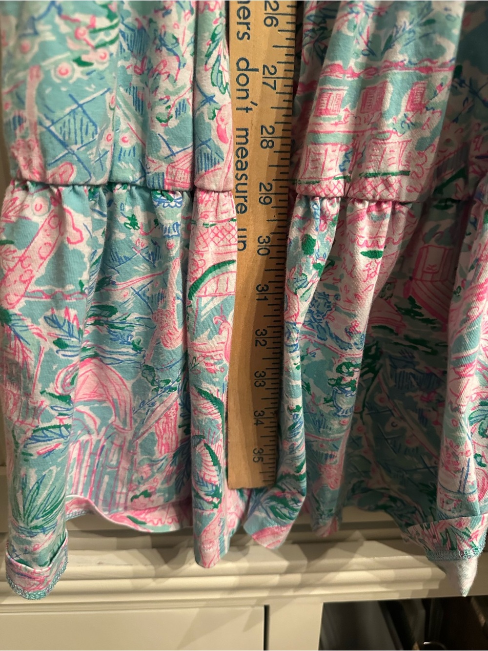 Lilly Pulitzer Jodee Pink & Aqua Tropical Tiered Swing Midi Dress Size XXL - Picture 5 of 10